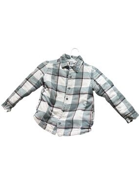 Tommy Bahama Kids Plaid Jacket in Gray and White